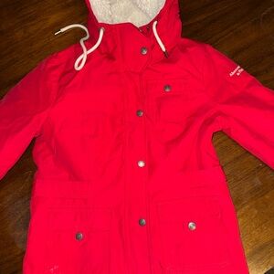 Abercrombie & Fitch Vibrant Red puffer